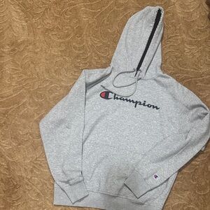 Champion Light Gray Pullover Hoodie
